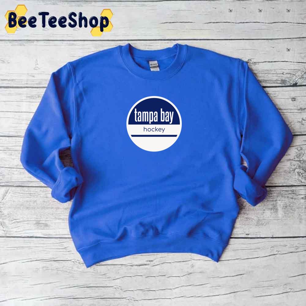 Blue And White Logo Style Tampa Bay Lightning Hockey Unisex T-Shirt Blue And White Logo Style Tampa Bay Lightning Hockey Unisex T-Shirt