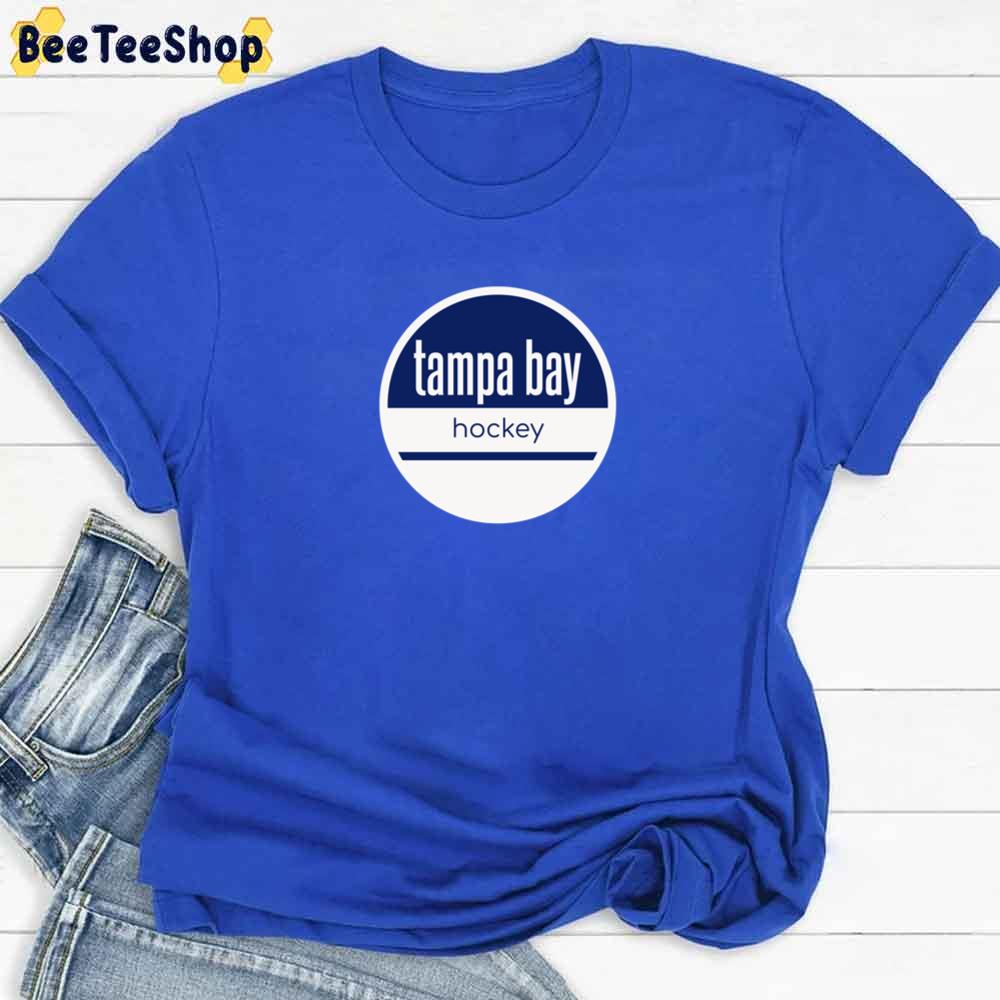 Blue And White Logo Style Tampa Bay Lightning Hockey Unisex T-Shirt Blue And White Logo Style Tampa Bay Lightning Hockey Unisex T-Shirt