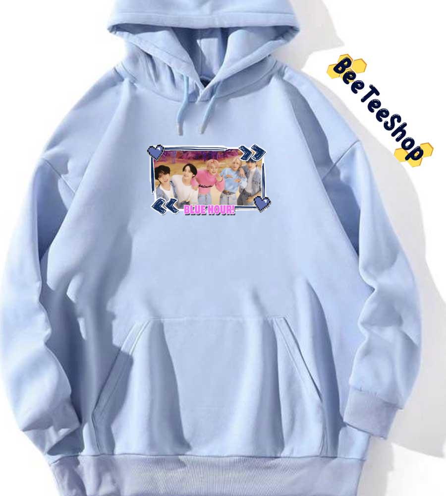 Blue Hour Design <3 TXT Tomorrow X Together Kpop Unisex Hoodie Blue Hour Design <3 TXT Tomorrow X Together Kpop Unisex Hoodie