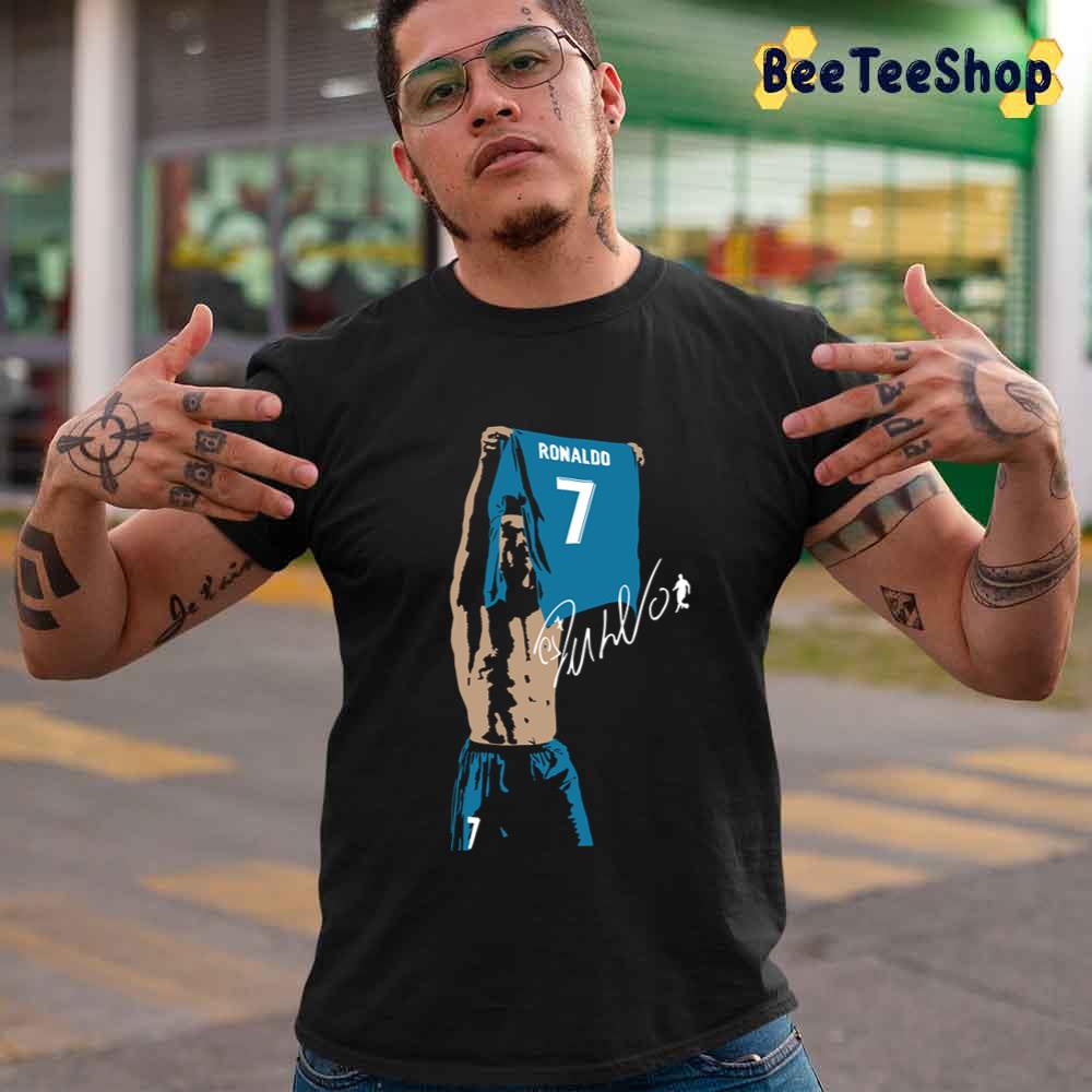 Blue Style Cristiano Ronaldo Football Unisex T-Shirt Blue Style Cristiano Ronaldo Football Unisex T-Shirt