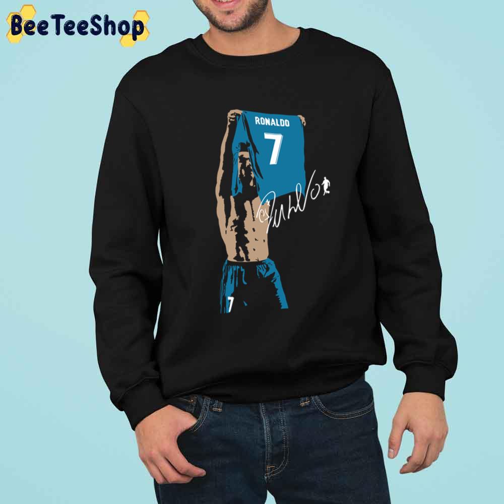 Blue Style Cristiano Ronaldo Football Unisex T-Shirt Blue Style Cristiano Ronaldo Football Unisex T-Shirt
