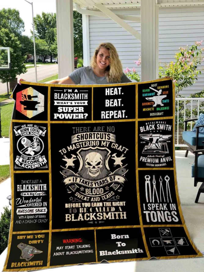 Born To Blacksmith Quilt Blanket Born To Blacksmith Quilt Blanket