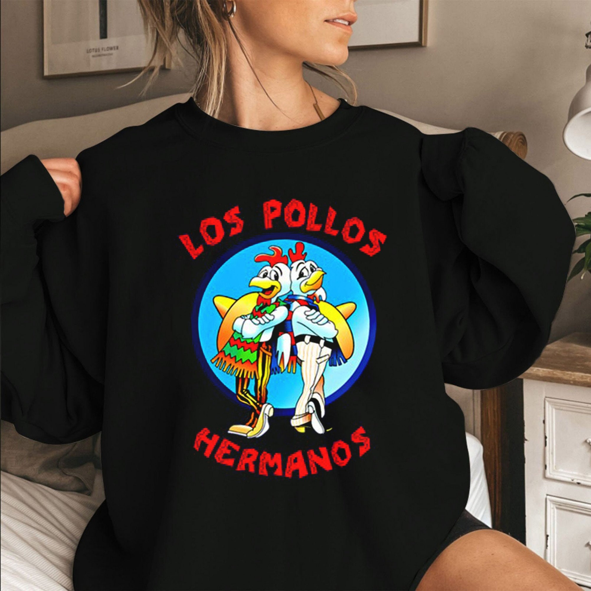 Breaking Bad And Better Call Saul Los Pollos Hermanos Unisex Sweatshirt Breaking Bad And Better Call Saul Los Pollos Hermanos Unisex Sweatshirt