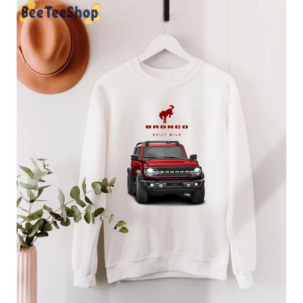 Bronco And Logo Rapid Red Jeep Unisex T-Shirt Bronco And Logo Rapid Red Jeep Unisex T-Shirt