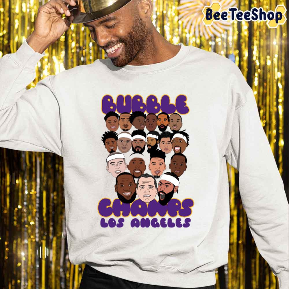 Bubble Champs Los Angeles Lakers Basketball Unisex Sweatshirt Bubble Champs Los Angeles Lakers Basketball Unisex Sweatshirt