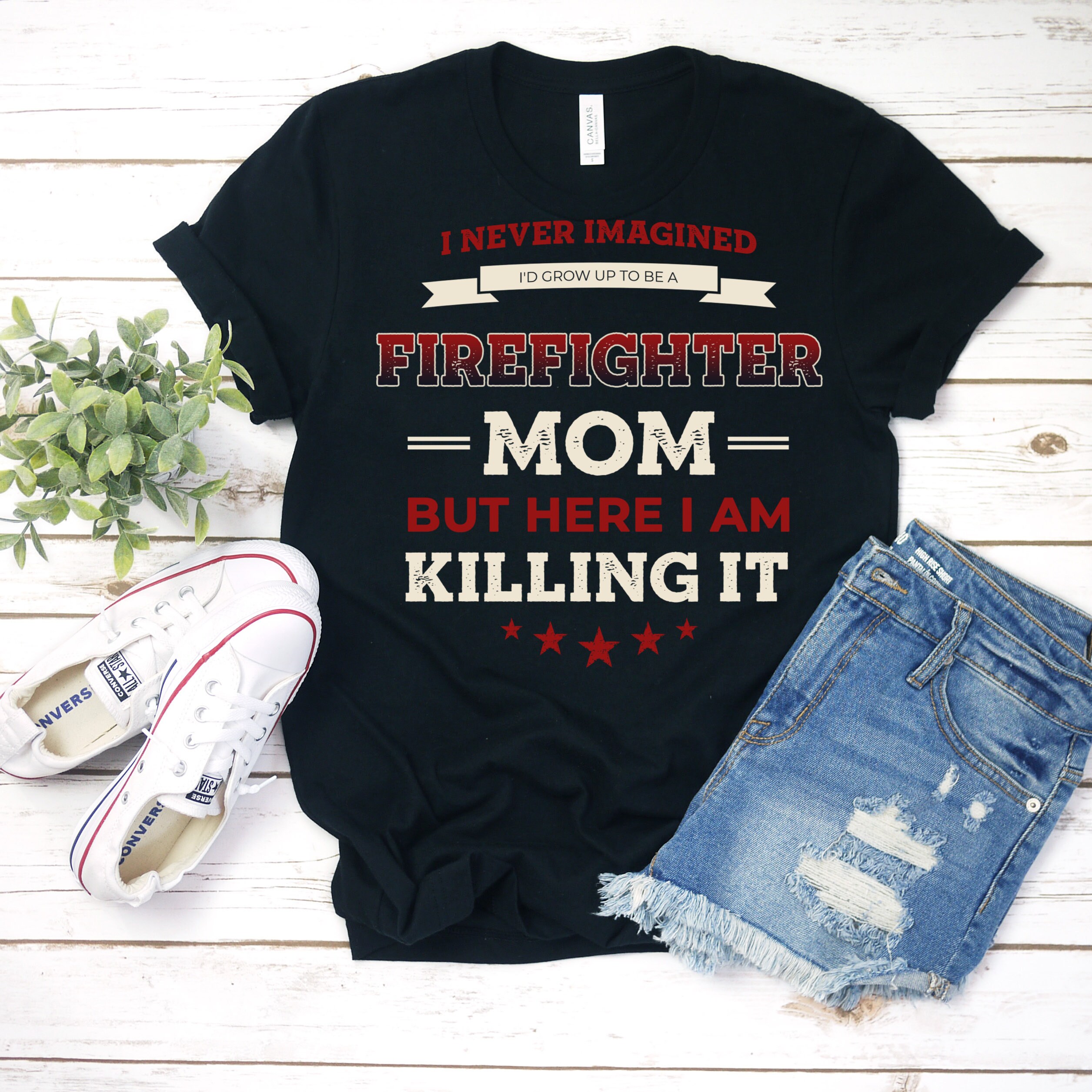 But Here I Am Killing It Firefighter Mom Unisex T-Shirt But Here I Am Killing It Firefighter Mom Unisex T-Shirt