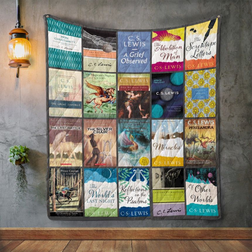 C. S. Lewis Books Quilt Blanket C. S. Lewis Books Quilt Blanket