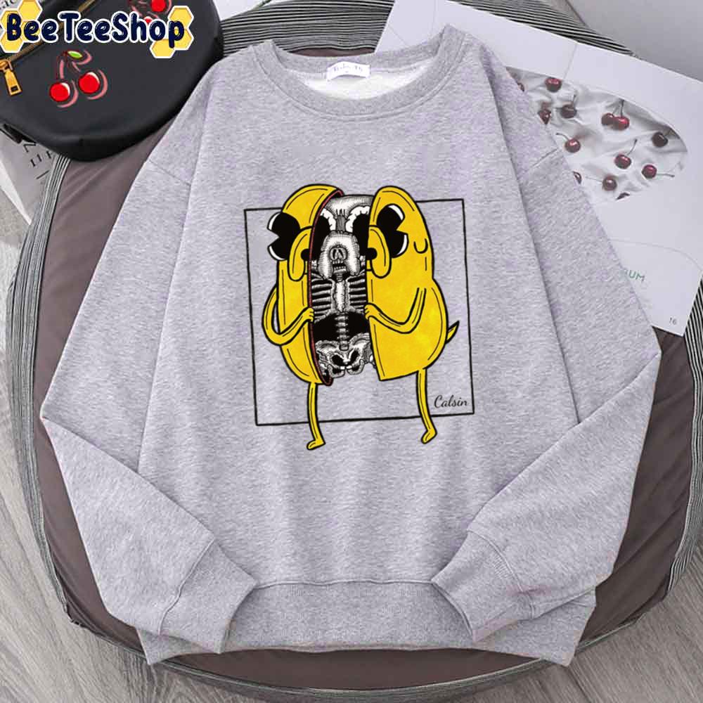 Calsin Inner Jake Adventure Time Unisex Sweatshirt Calsin Inner Jake Adventure Time Unisex Sweatshirt
