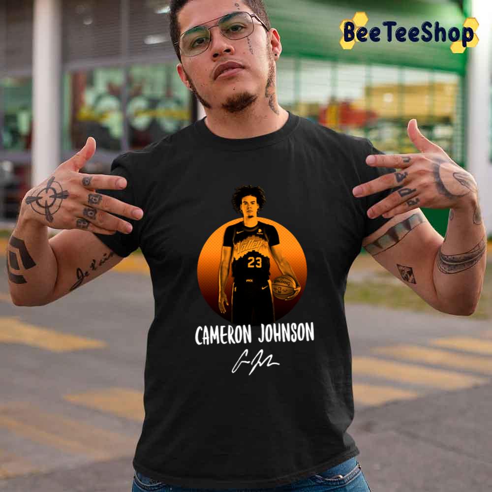 Cameron Johnson Signature Phoenix Suns Basketball Unisex T-Shirt Cameron Johnson Signature Phoenix Suns Basketball Unisex T-Shirt