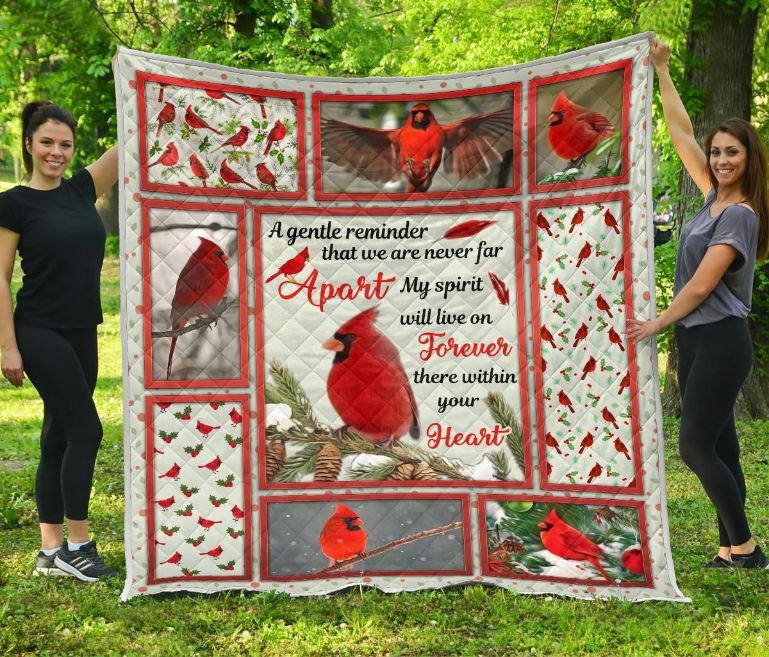 Cardinal My Spirit Will Live On Forever Quilt Blanket Cardinal My Spirit Will Live On Forever Quilt Blanket