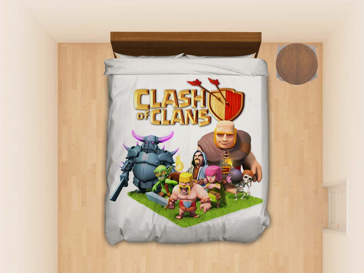 Cartoon Clash Of Clans Bedding Set Cartoon Clash Of Clans Bedding Set