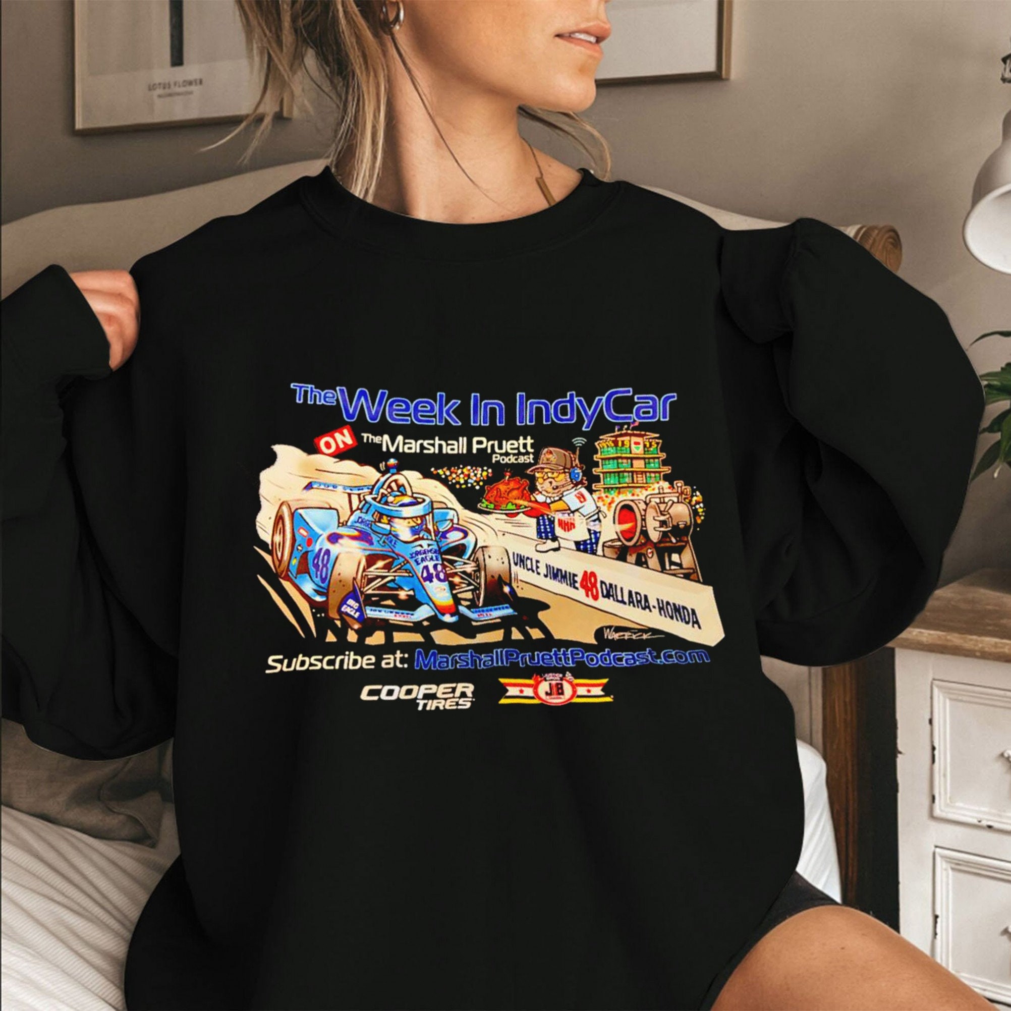 Cartoon Style The Week In Indycar The Marshall Pruett Unisex T-Shirt Cartoon Style The Week In Indycar The Marshall Pruett Unisex T-Shirt