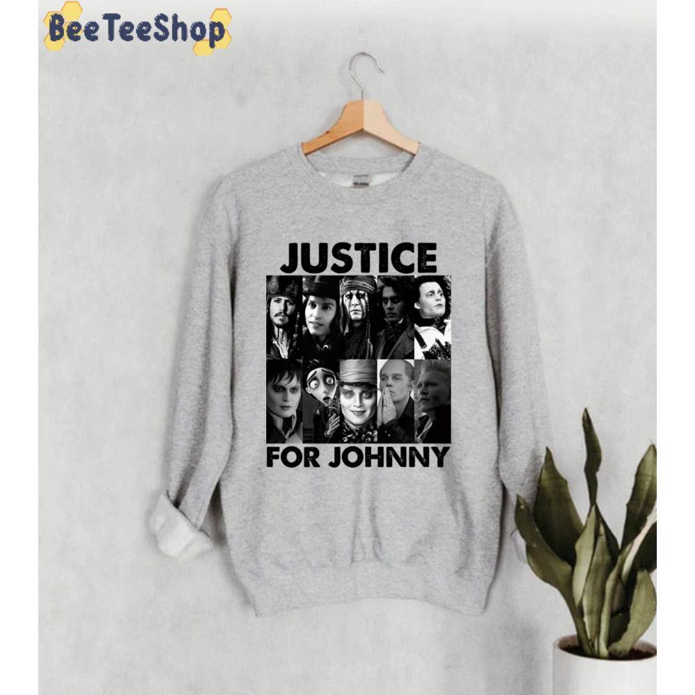 Characters Justice For Johnny Depp Unisex Sweatshirt Characters Justice For Johnny Depp Unisex Sweatshirt
