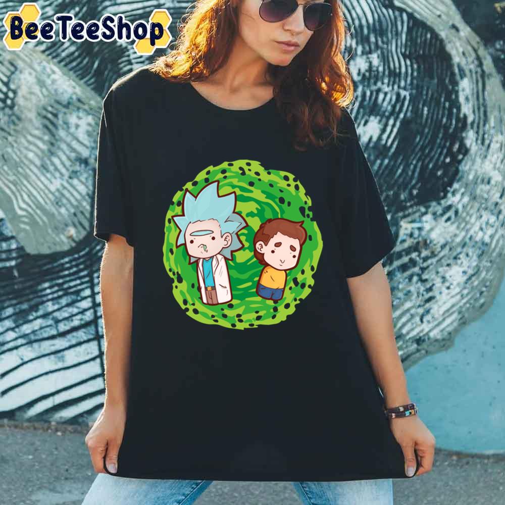 Chibi Portal Rick And Morty unisex T-Shirt Chibi Portal Rick And Morty unisex T-Shirt