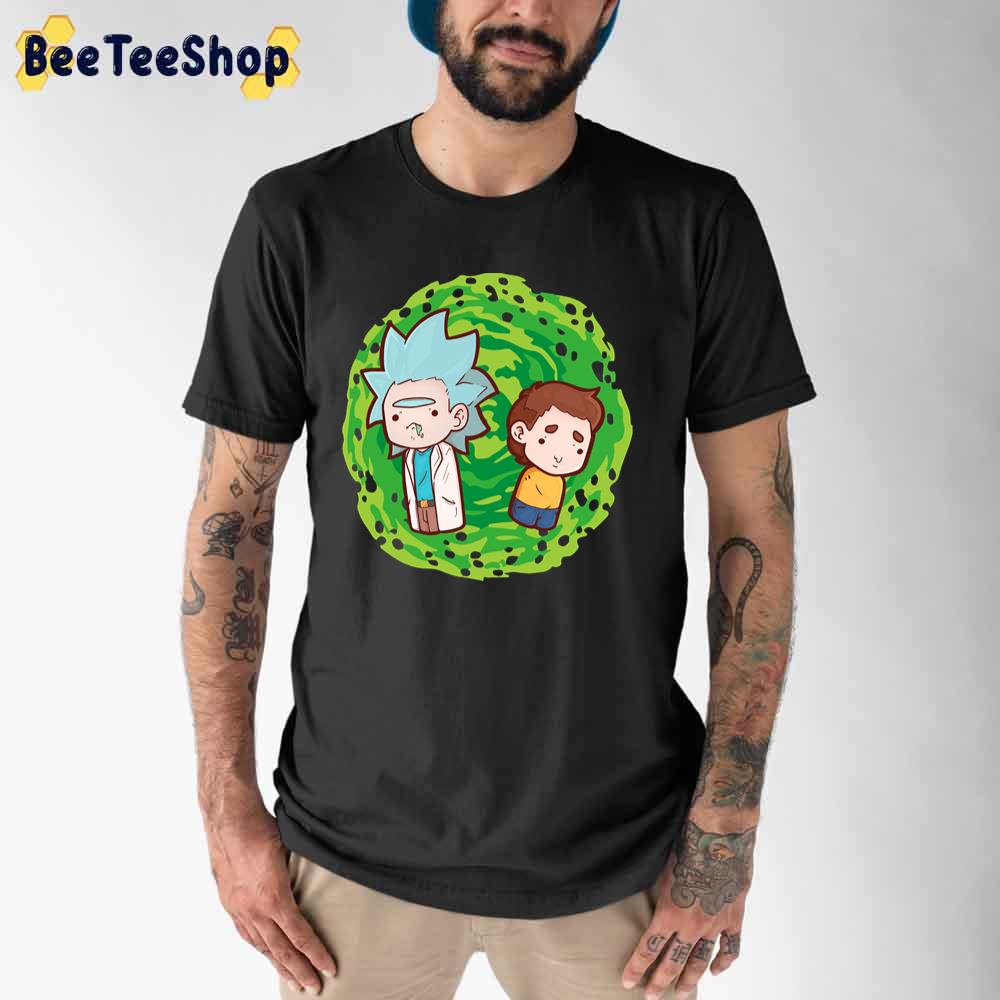 Chibi Portal Rick And Morty unisex T-Shirt Chibi Portal Rick And Morty unisex T-Shirt