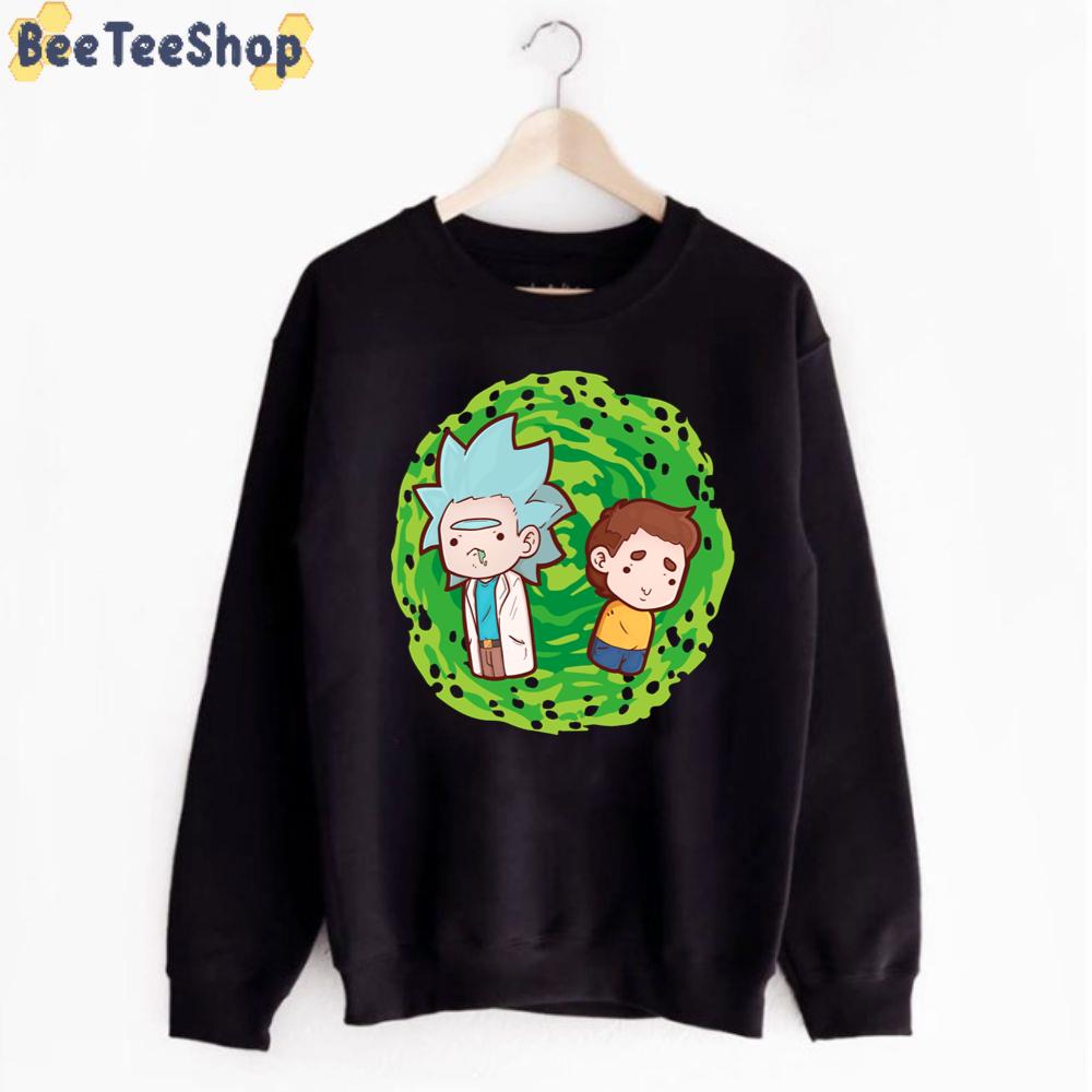 Chibi Portal Rick And Morty unisex T-Shirt Chibi Portal Rick And Morty unisex T-Shirt