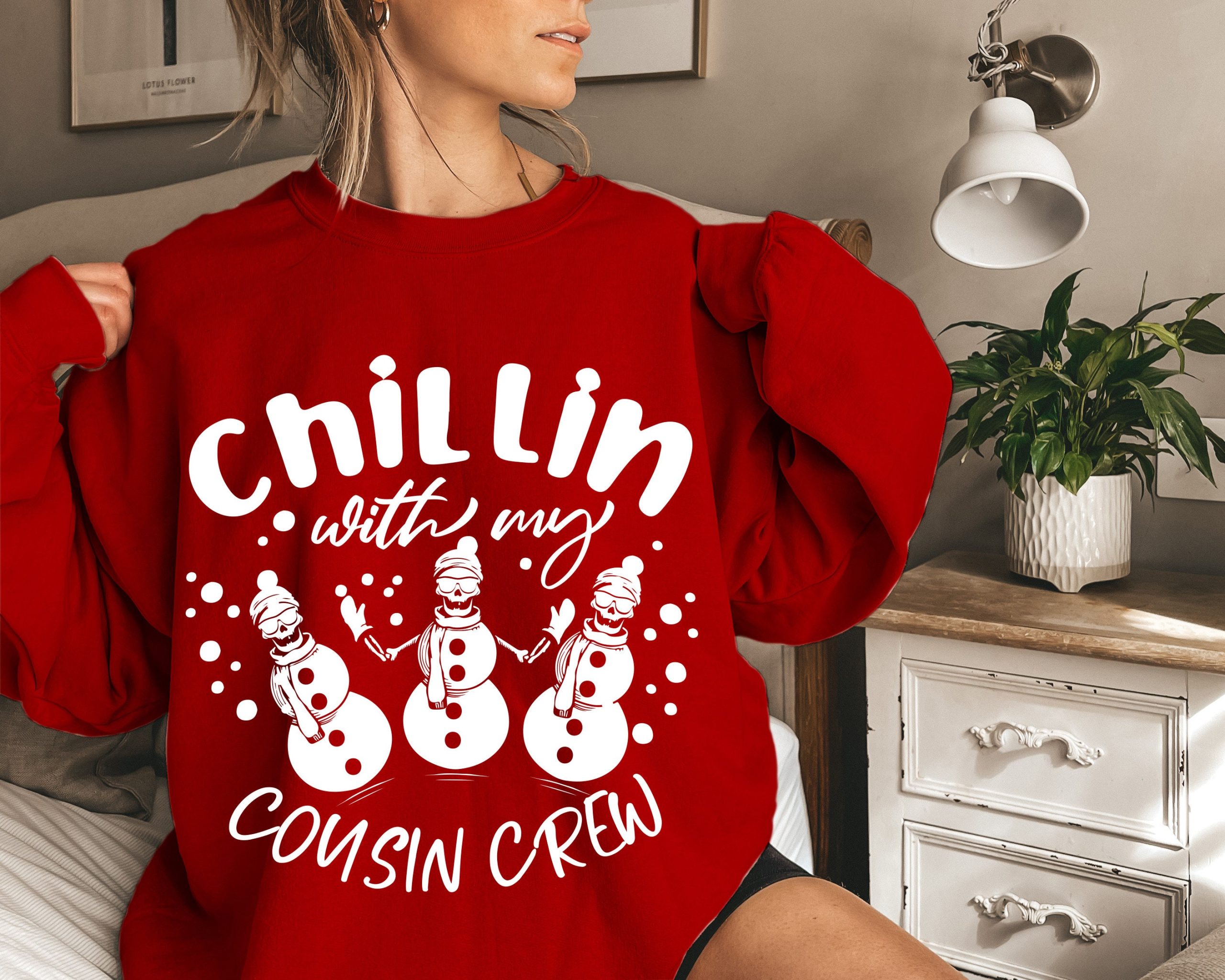 Chillin With My Cousin Crew Unisex Sweatshirt Chillin With My Cousin Crew Unisex Sweatshirt
