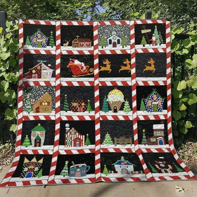 Christmas Santa Claus Is Coming To Town Quilt Blanket Christmas Santa Claus Is Coming To Town Quilt Blanket