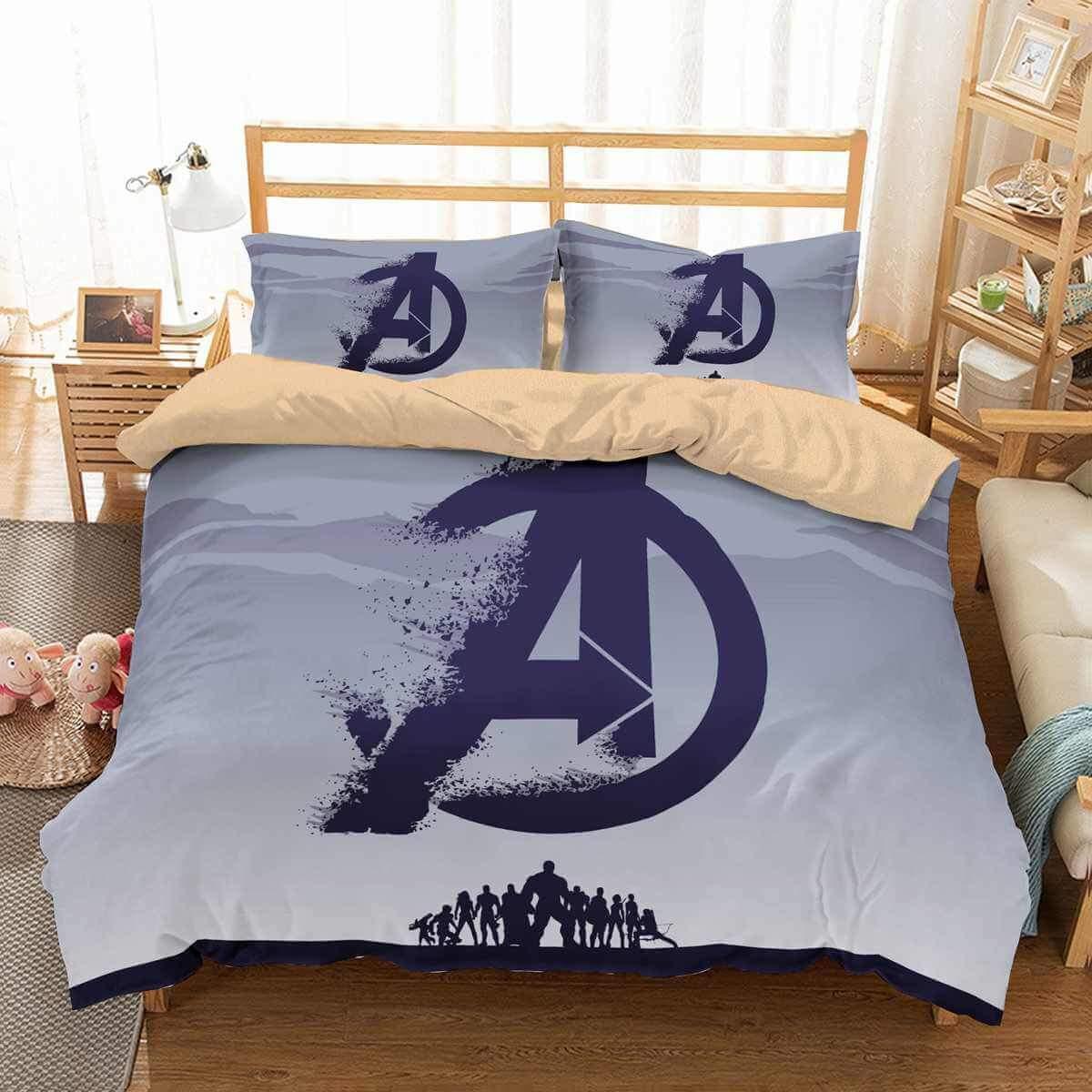 Claasic Logo Avengers Endgame Bedding Set Claasic Logo Avengers Endgame Bedding Set