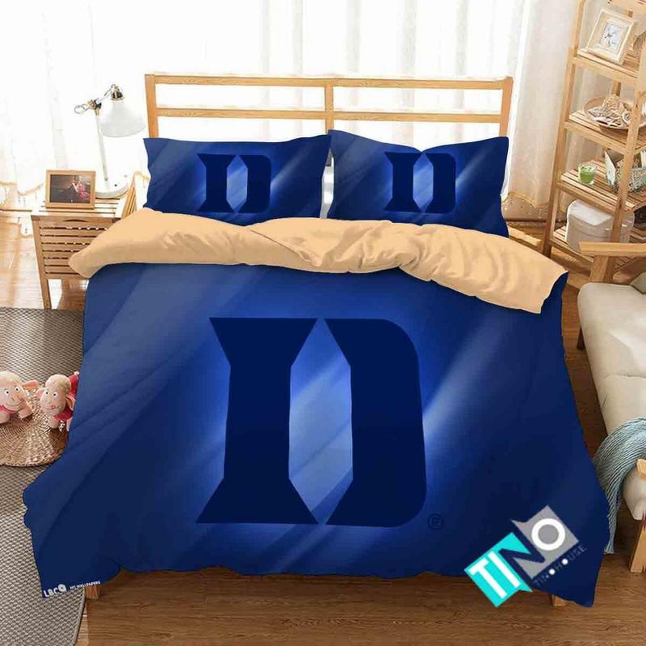 Classic Design NCAA Duke Blue Devils Logo Bedding Sets Classic Design NCAA Duke Blue Devils Logo Bedding Sets