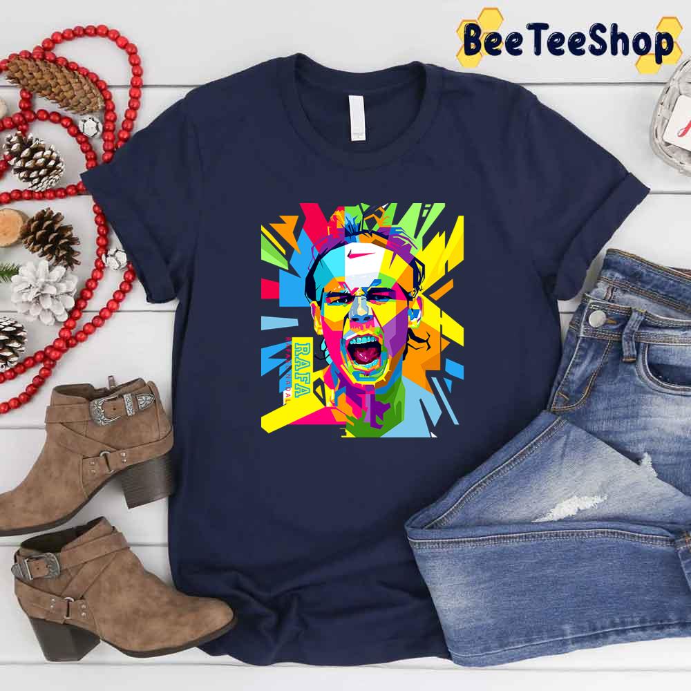 Color Art Rafael Nadal Tennis Player Unisex T-Shirt Color Art Rafael Nadal Tennis Player Unisex T-Shirt