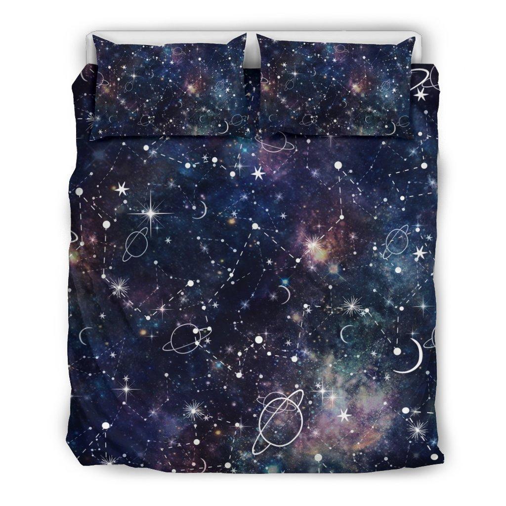 Constellation Galaxy Space Print Bedding Set Constellation Galaxy Space Print Bedding Set