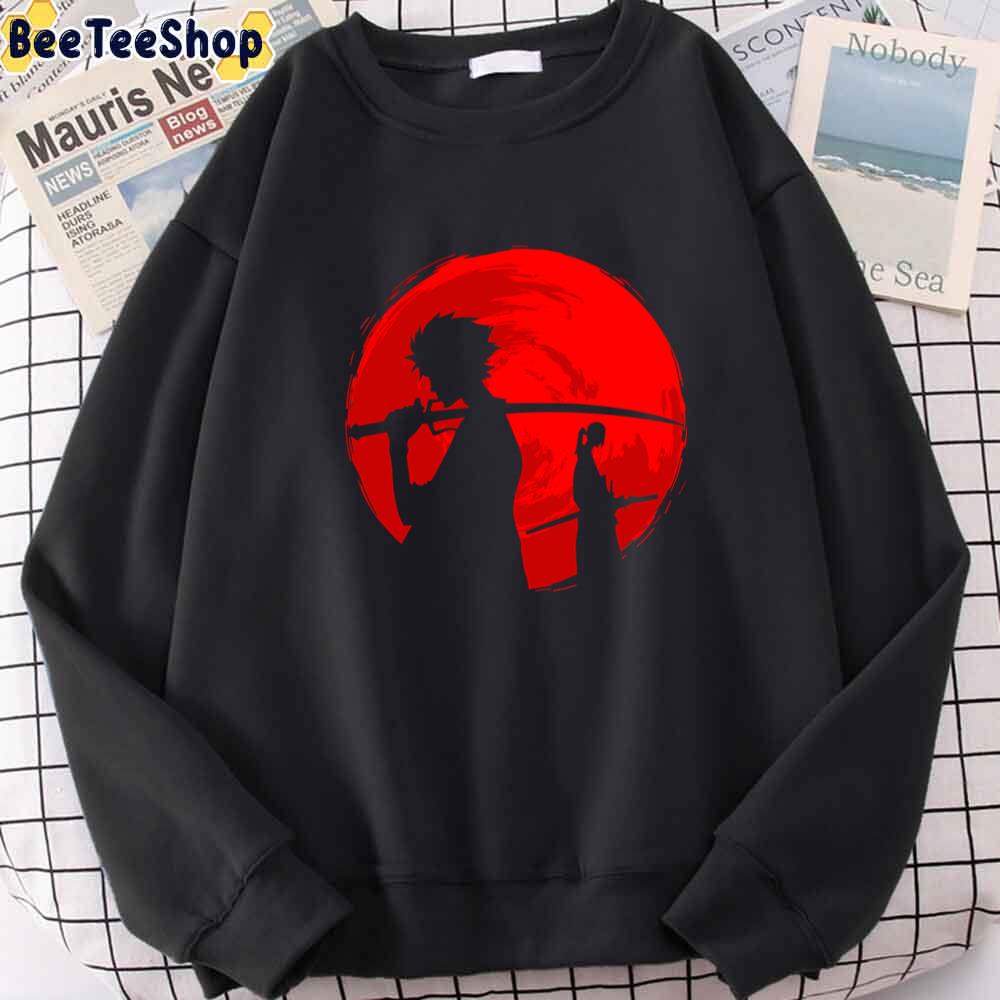 Cool Red Style Samurai Sunset Unisex Hoodie Cool Red Style Samurai Sunset Unisex Hoodie