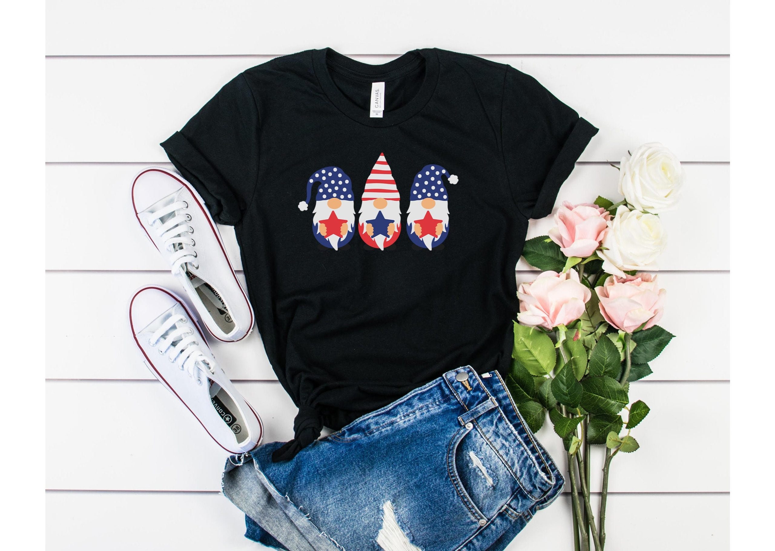 Cute American Gnomes Memorial Day Unisex T-Shirt Cute American Gnomes Memorial Day Unisex T-Shirt