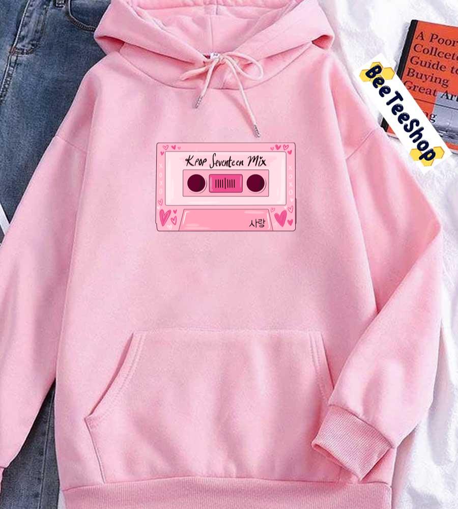 Cute Cassette Tape Seventeen Kpop Unisex Hoodie Cute Cassette Tape Seventeen Kpop Unisex Hoodie