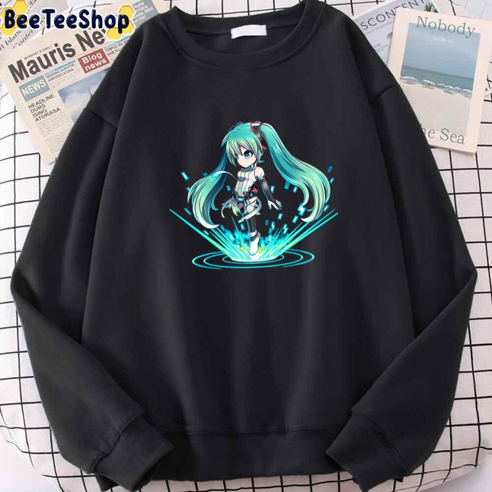 Cute Chibi Hatsune Miku Unisex Hoodie Cute Chibi Hatsune Miku Unisex Hoodie