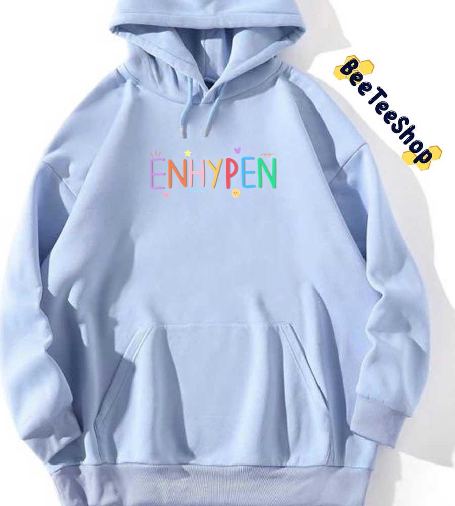 Cute Color Logo Style Enhypen Kpop Unisex Hoodie Cute Color Logo Style Enhypen Kpop Unisex Hoodie