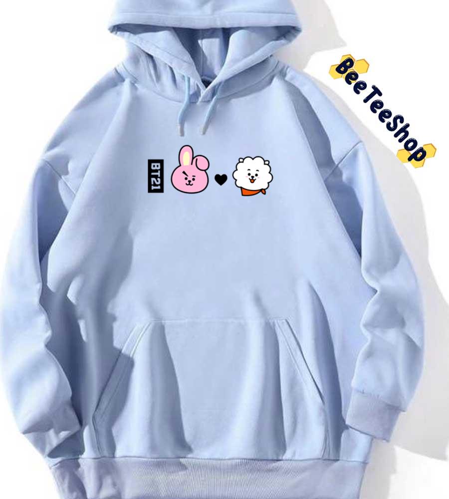 Cute Cooky X Rj Jungkook X Jin BTS Kpop Unisex Hoodie Cute Cooky X Rj Jungkook X Jin BTS Kpop Unisex Hoodie