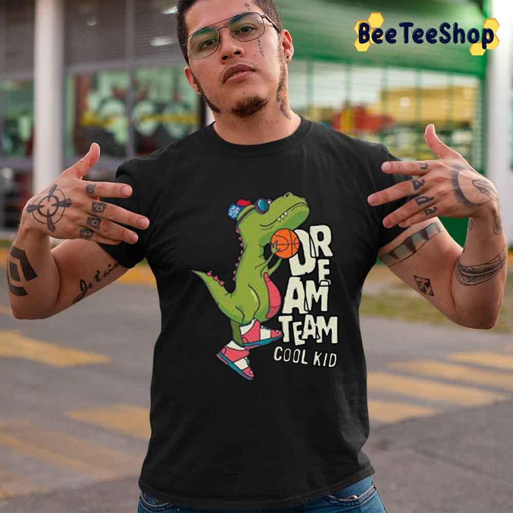 Cute Dinosaur Playing Basketball Unisex T-Shirt Cute Dinosaur Playing Basketball Unisex T-Shirt