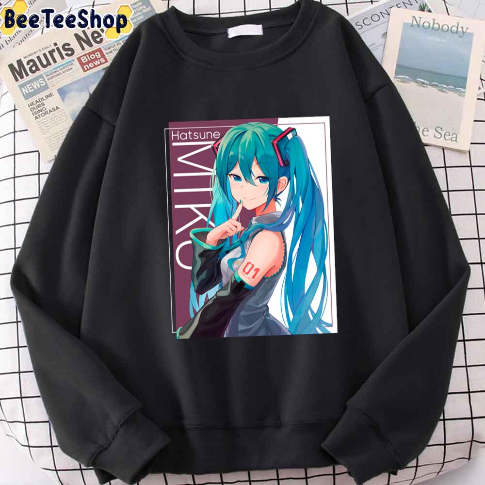 Cute Hatsune Miku Unisex Sweatshirt Cute Hatsune Miku Unisex Sweatshirt