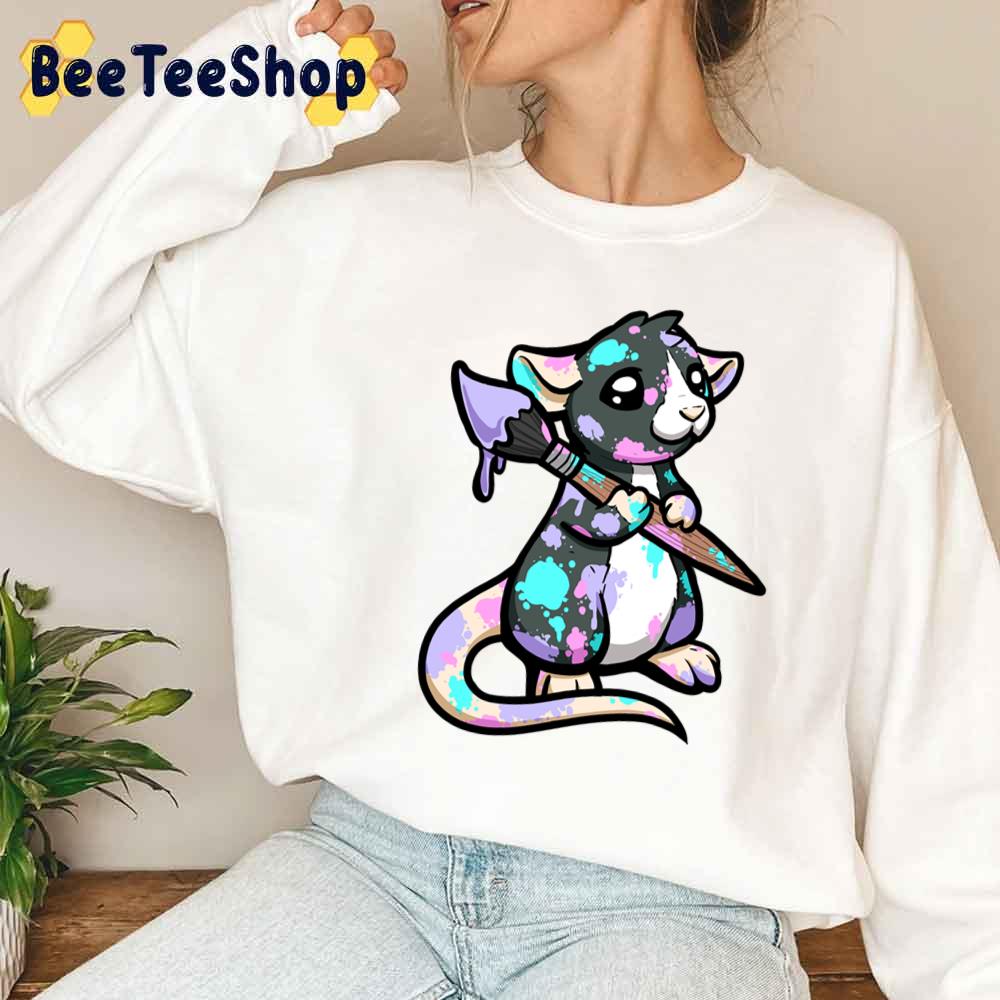 Cute Painter Rat Unisex Sweatshirt Cute Painter Rat Unisex Sweatshirt