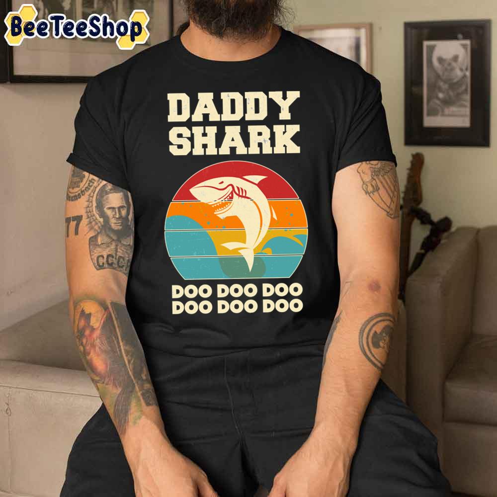 Daddy Shark Doo Doo Doo Vintage Father's Day Unisex T-Shirt Daddy Shark Doo Doo Doo Vintage Father's Day Unisex T-Shirt