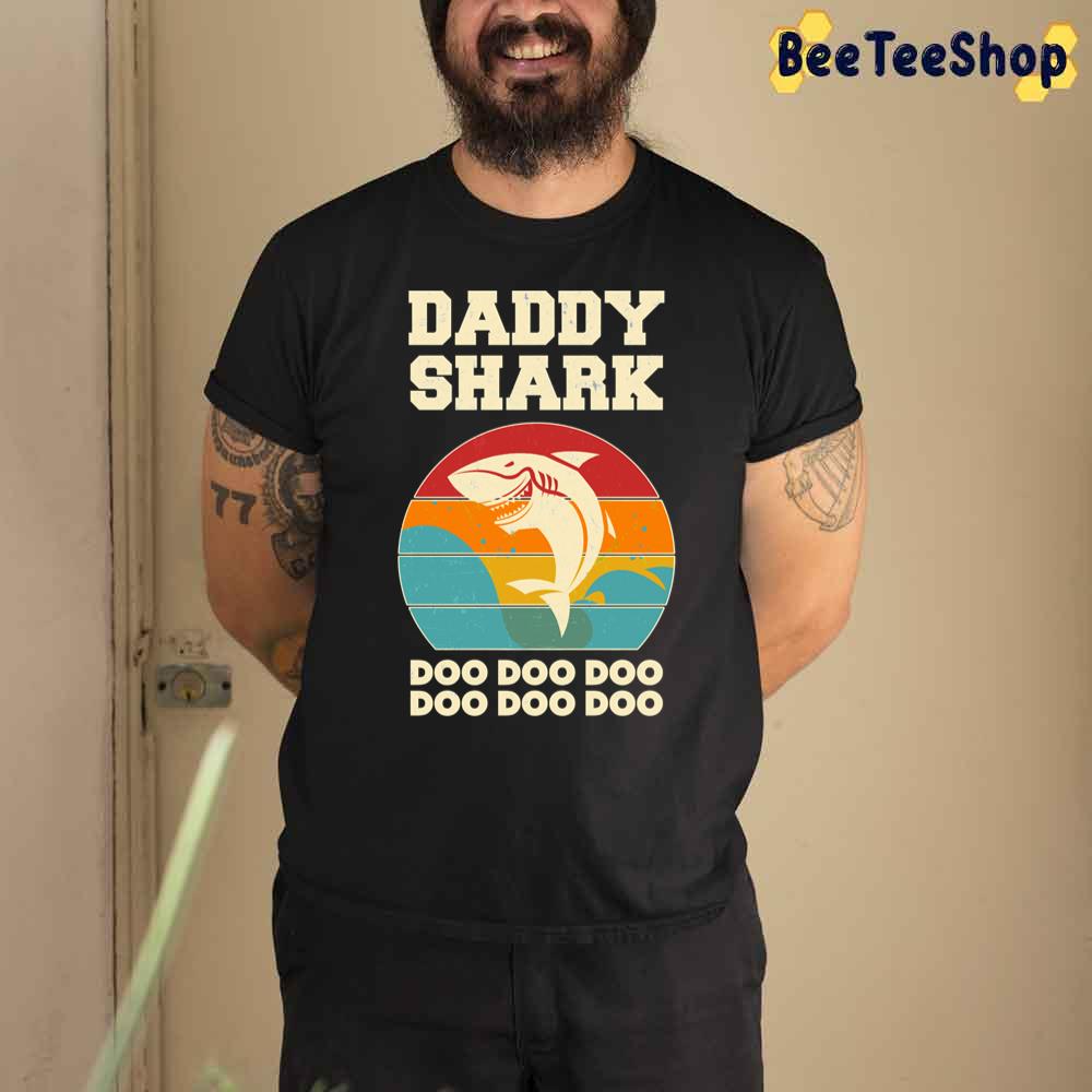 Daddy Shark Doo Doo Doo Vintage Father's Day Unisex T-Shirt Daddy Shark Doo Doo Doo Vintage Father's Day Unisex T-Shirt