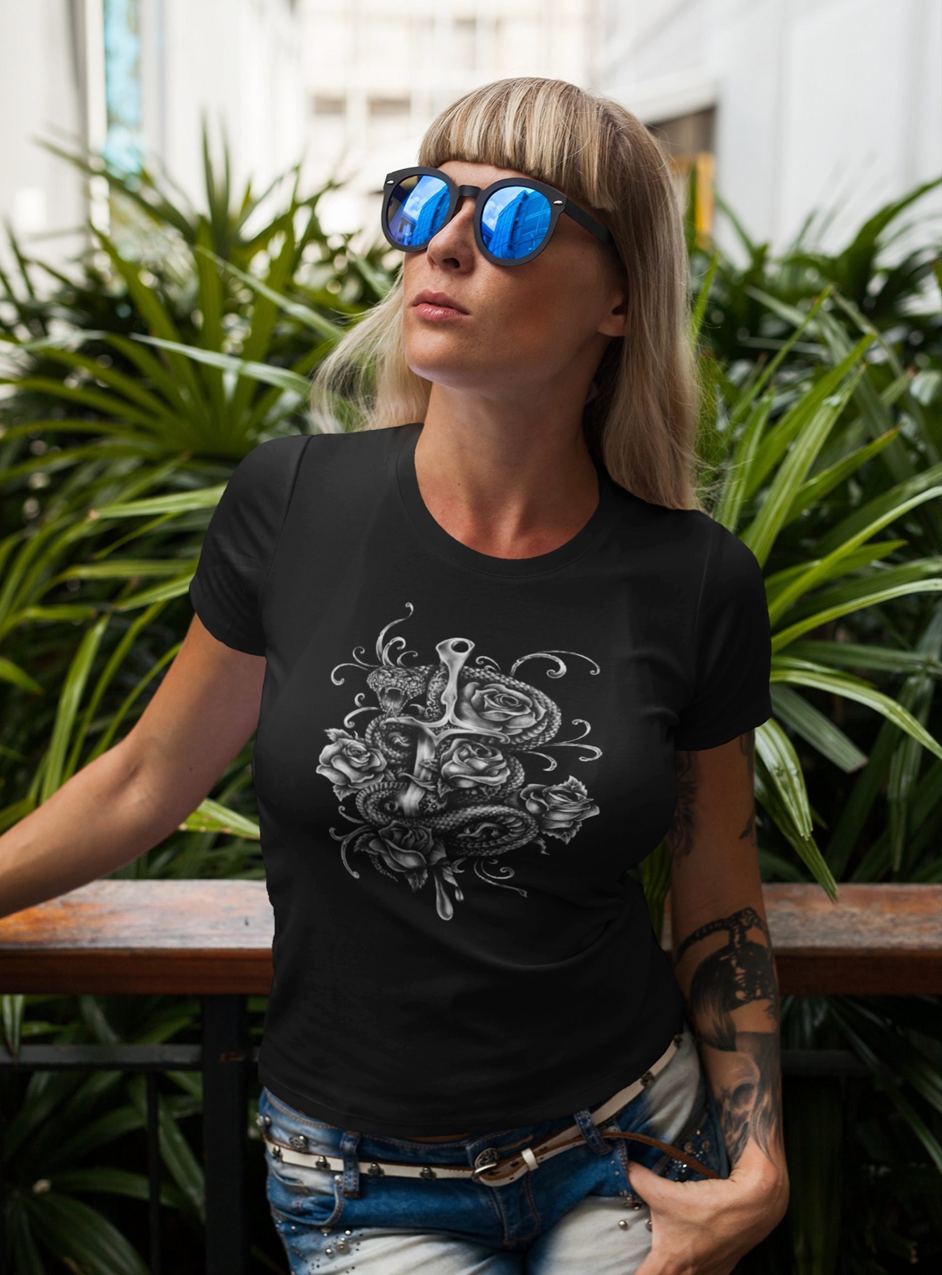 Dagger Snake Rose Unisex T-Shirt Dagger Snake Rose Unisex T-Shirt