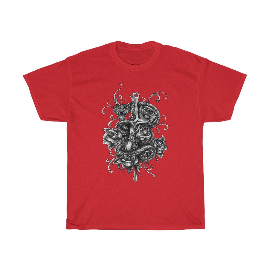 Dagger Snake Rose Unisex T-Shirt Dagger Snake Rose Unisex T-Shirt