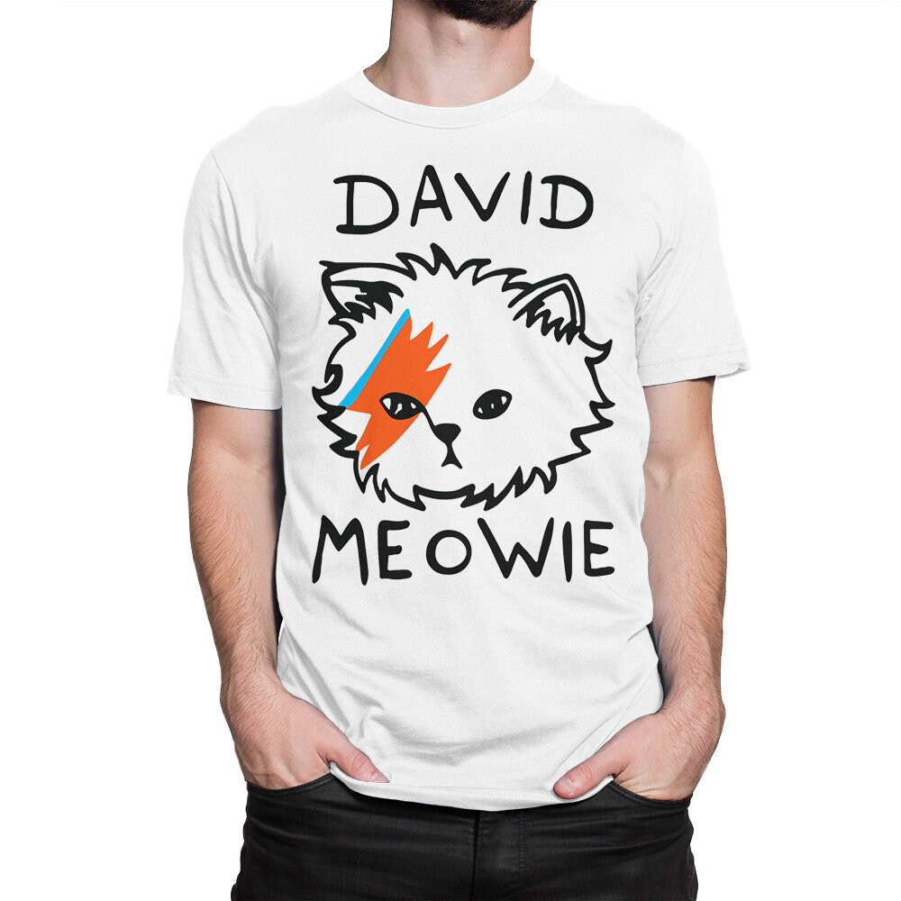 David Meowie Funny T-Shirt David Meowie Funny T-Shirt