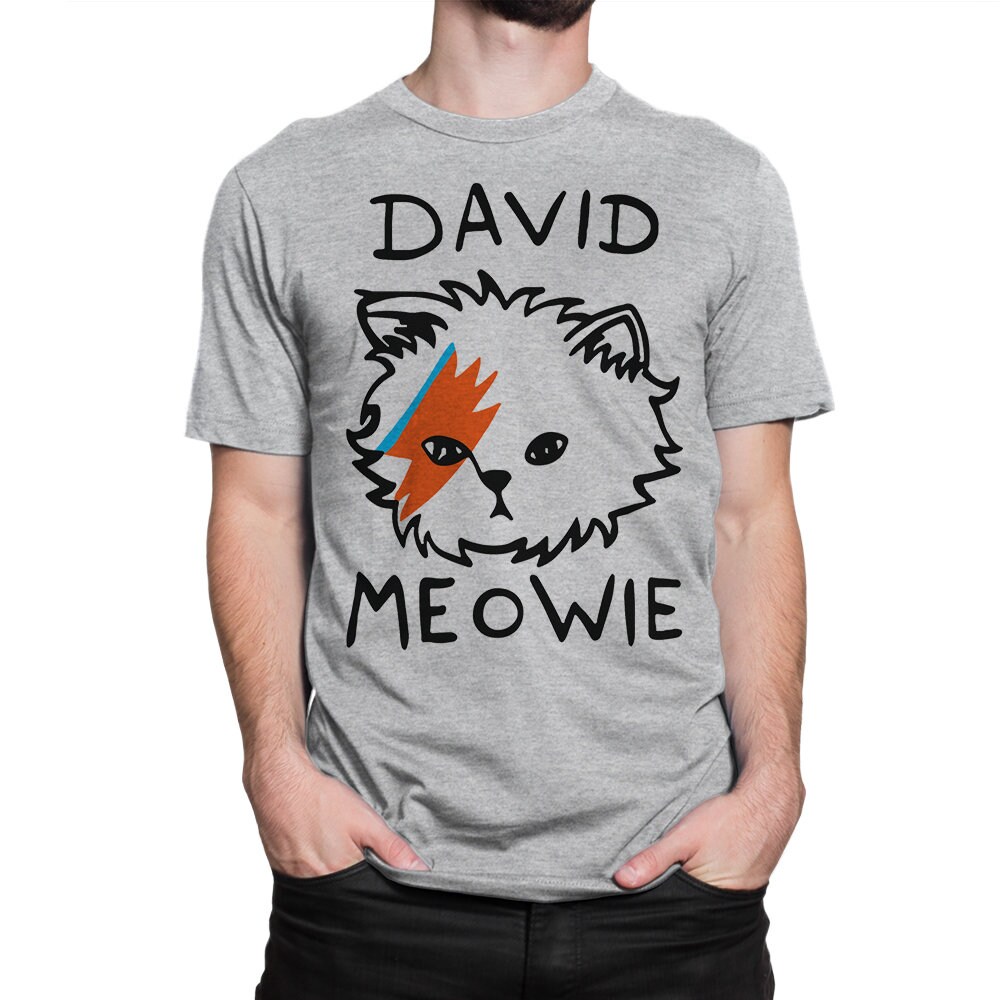 David Meowie Funny T-Shirt David Meowie Funny T-Shirt