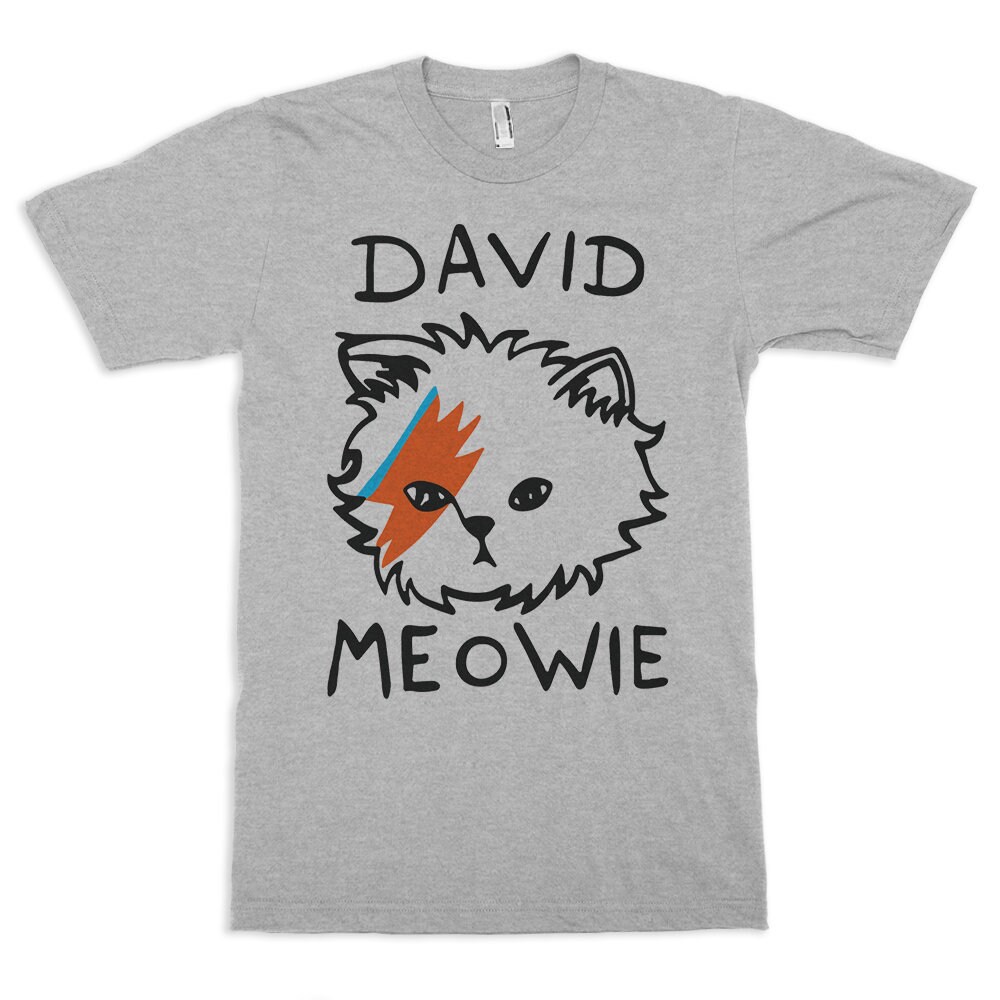 David Meowie Funny T-Shirt David Meowie Funny T-Shirt