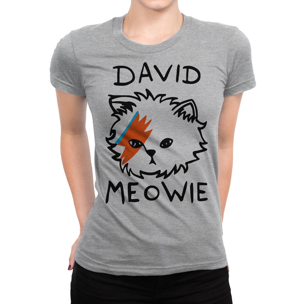 David Meowie Funny T-Shirt David Meowie Funny T-Shirt