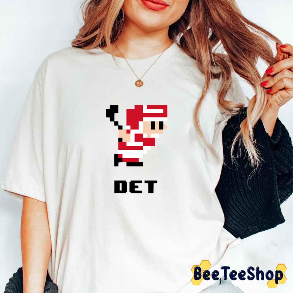 Det 8bit Detroit Red Wings Hockey Unisex T-Shirt Det 8bit Detroit Red Wings Hockey Unisex T-Shirt