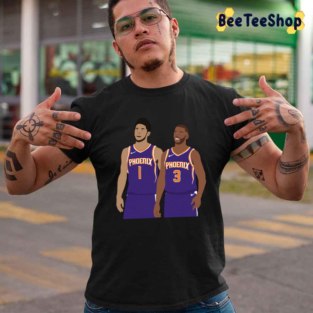 Devin Booker And Chris Paul Phoenix Suns Basketball Unisex T-Shirt Devin Booker And Chris Paul Phoenix Suns Basketball Unisex T-Shirt
