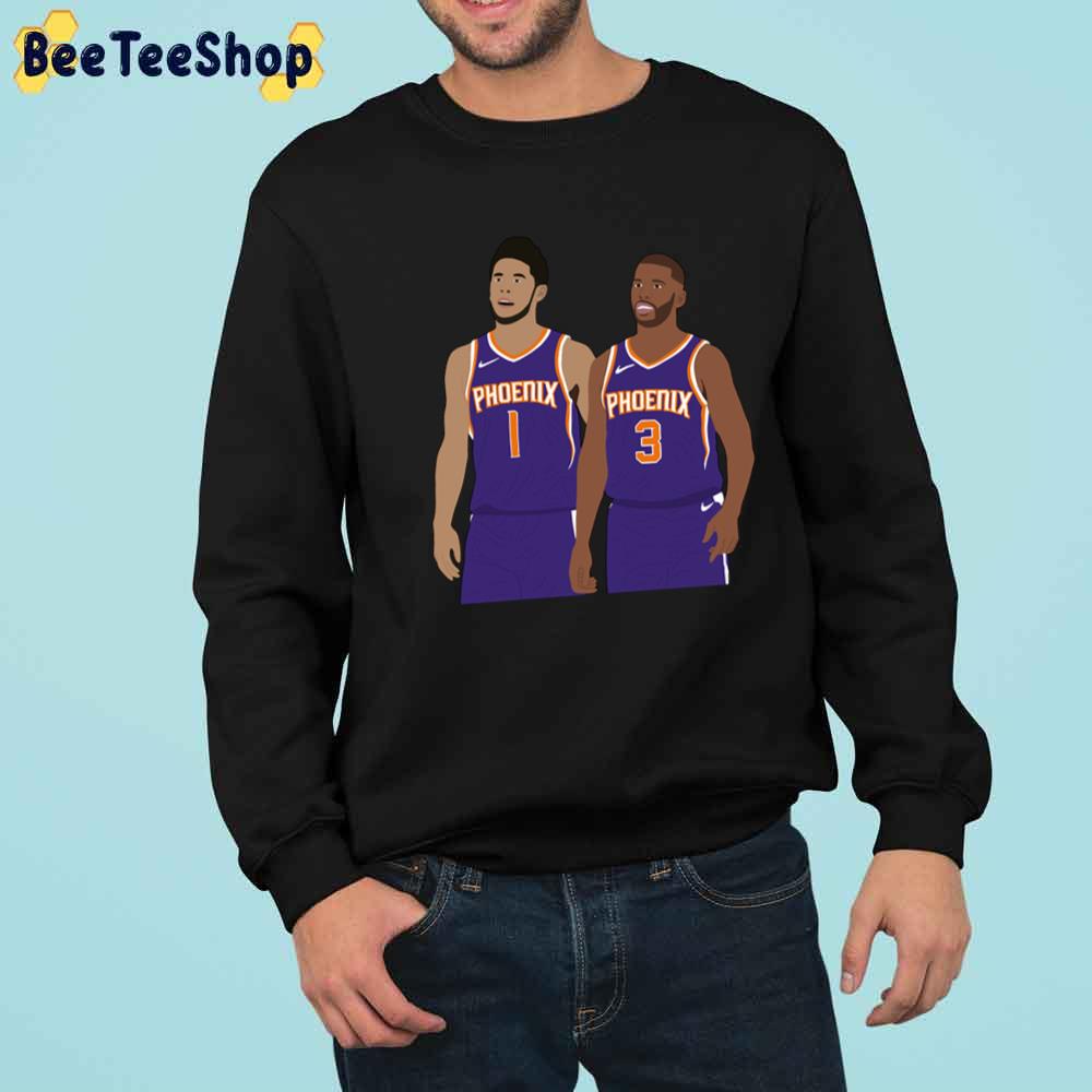 Devin Booker And Chris Paul Phoenix Suns Basketball Unisex T-Shirt Devin Booker And Chris Paul Phoenix Suns Basketball Unisex T-Shirt