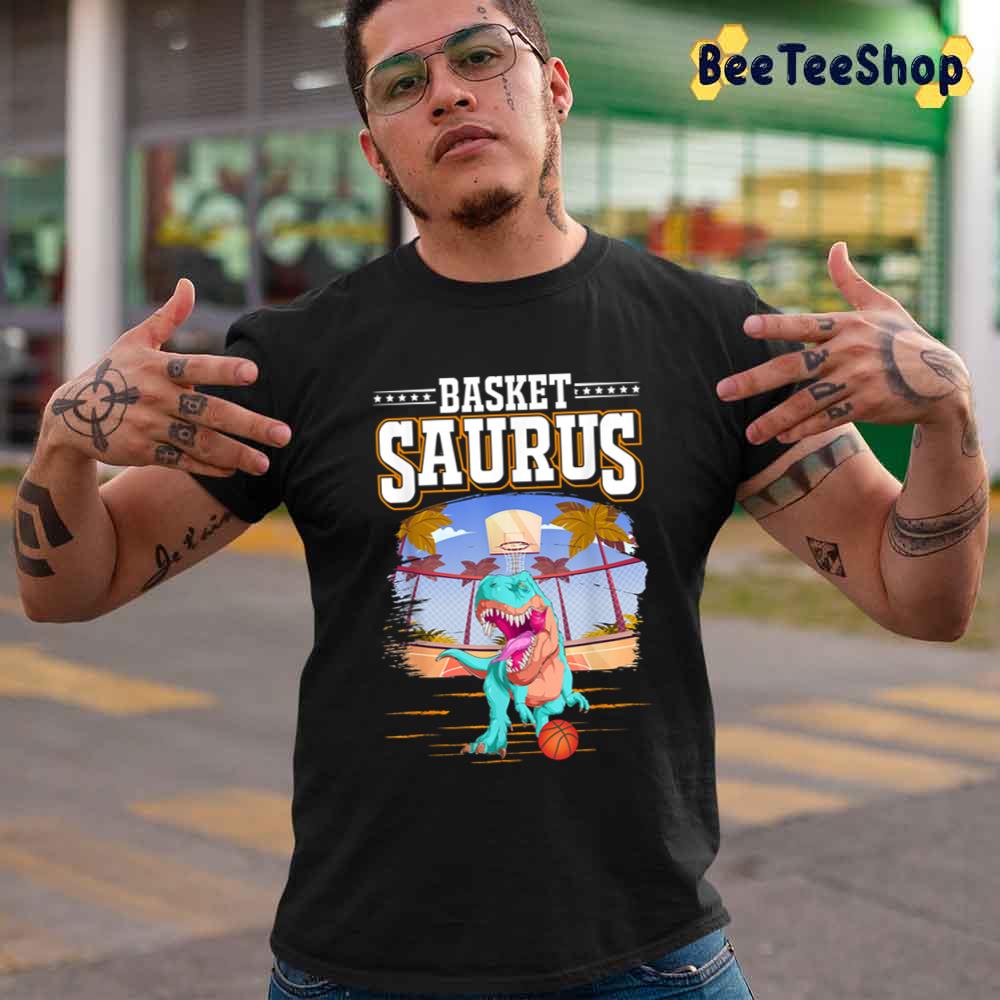 Dino Sport Basketball Playing Trex Unisex T-Shirt Dino Sport Basketball Playing Trex Unisex T-Shirt