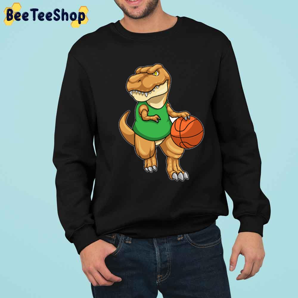Dinosaur Playing Basketball Unisex T-Shirt Dinosaur Playing Basketball Unisex T-Shirt