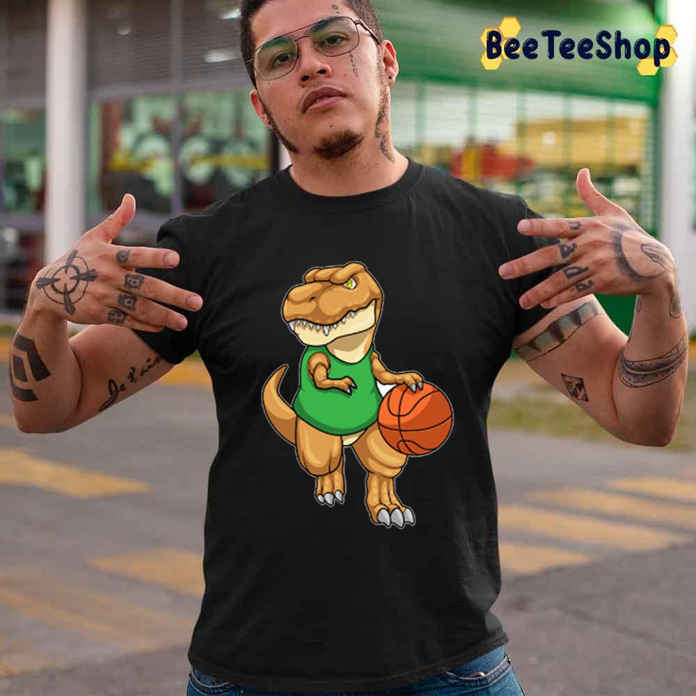 Dinosaur Playing Basketball Unisex T-Shirt Dinosaur Playing Basketball Unisex T-Shirt