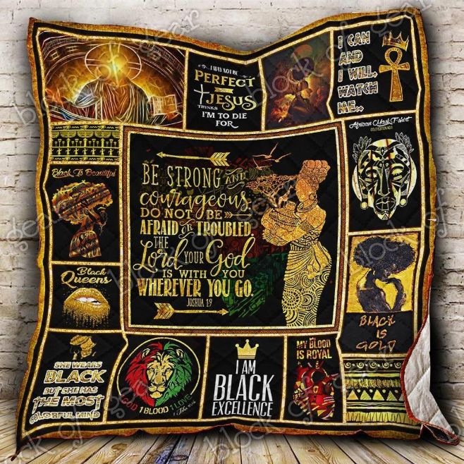 Do Not Be Afraid And Troubled African Quilt Blanket Do Not Be Afraid And Troubled African Quilt Blanket